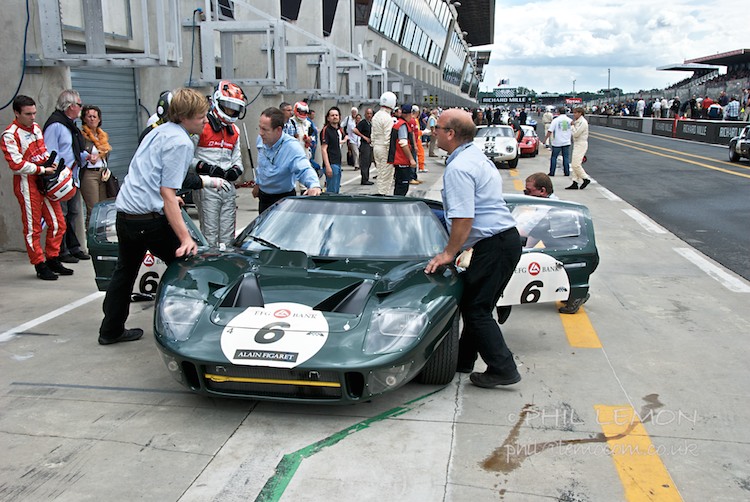Ford GT40, Le Mans Classic pitlane, Phil Lemon