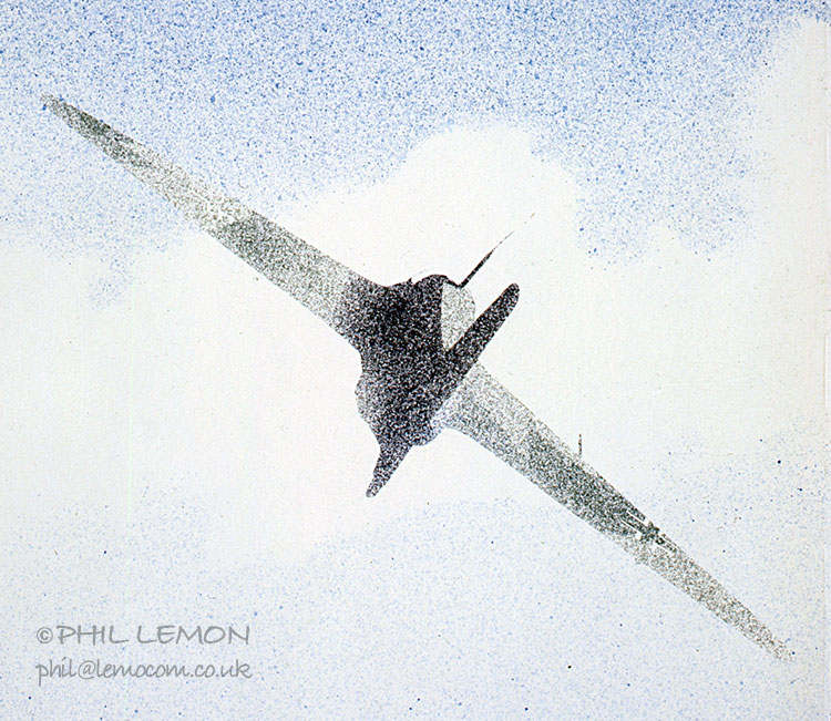 Messerschmitt 163 Komet, airbriush, Phil Lemon