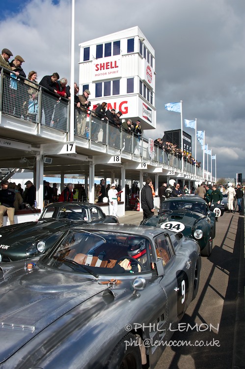 Goodwood pit lane, Phil Lemon