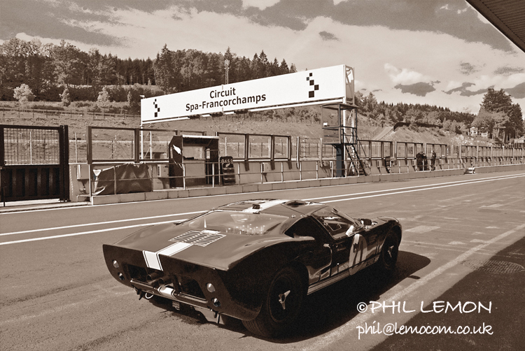 Ford GT40, Spa pitlane, Phil Lemon