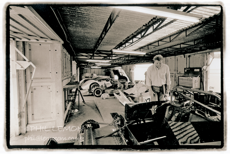 CanAm cars, Brands Hatch pits, Phil Lemon