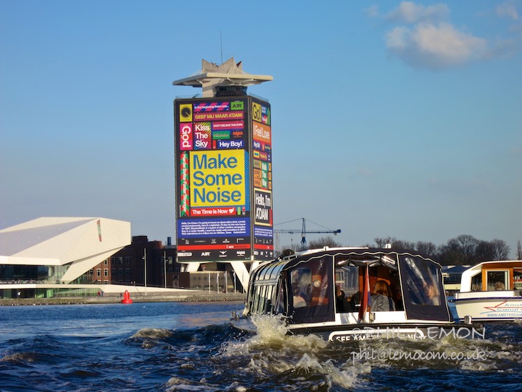 On the canal in Amsterdam, Phil Lemon