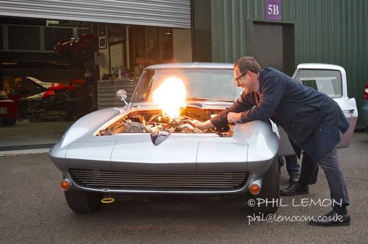 Corvette Stingray, fuel detonating, Phil Lemon