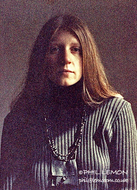 Grainy portrait of a woman, Phil Lemon