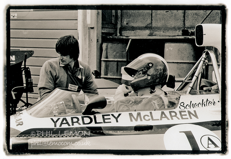 Yardley McLaren, Brands Hatch pits, Phil Lemon