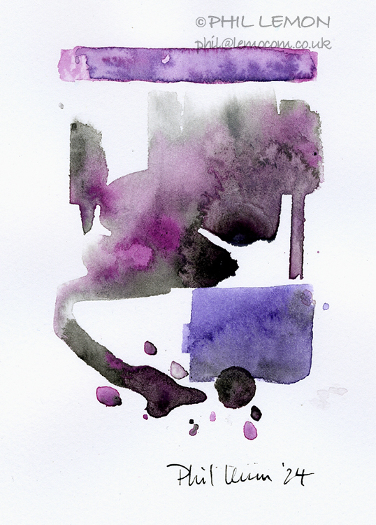 Abstract 11, watercolour, Phil Lemon