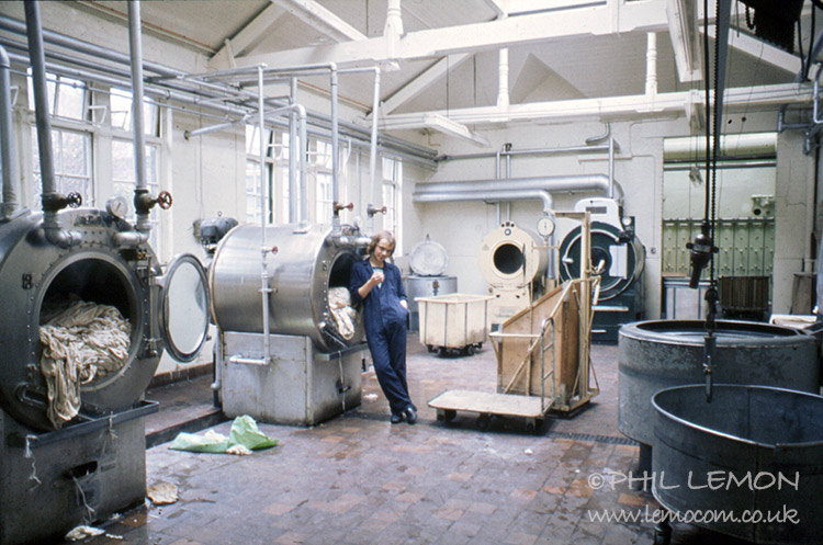 Brian Warner in a hospital laundry, Phil Lemon