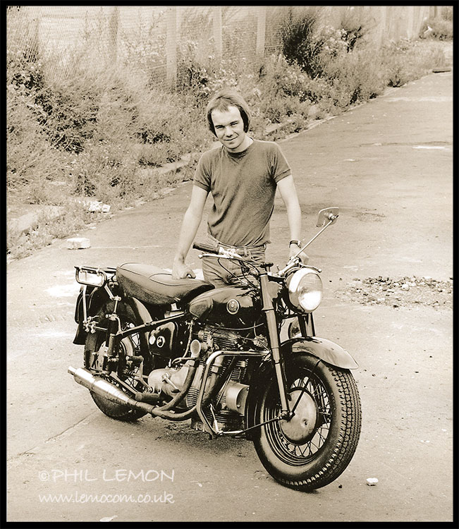 Brian Warner with a Sunbeam S7, Phil Lemon