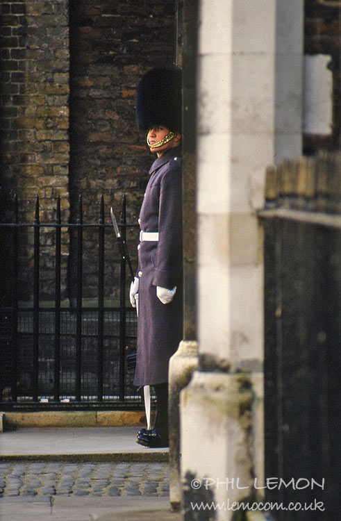 Winter guardsman, St James Palace, Phil Lemon