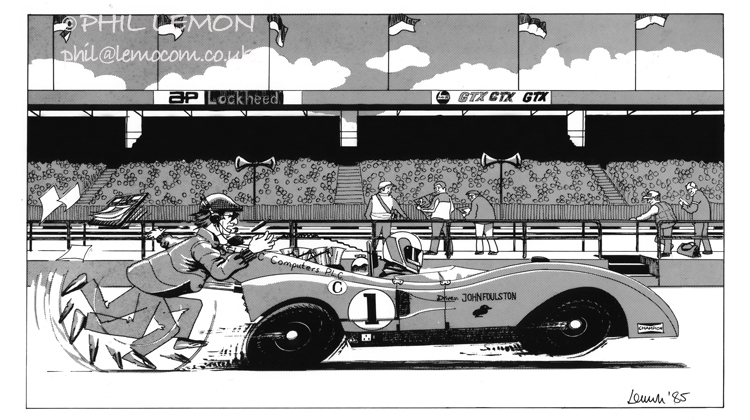 It might have been better to unplug those headphones - cartoon, ink and on paper, Phil Lemon