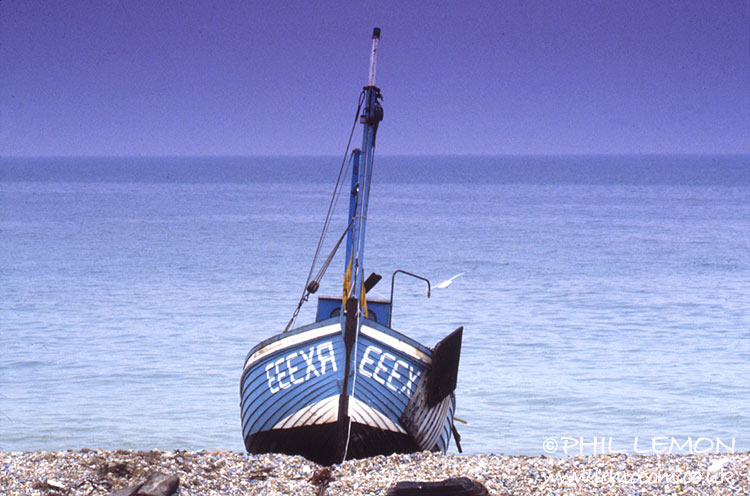Hastings fishing boat plus seascape, Phil Lemon