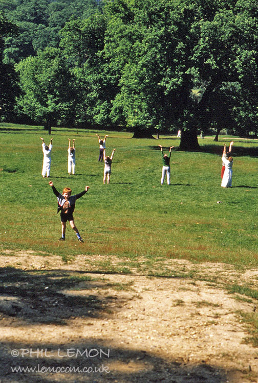 Exercising in Richmond Park, Phil Lemon