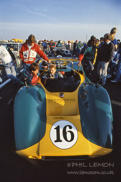 McLaren M6, Silverstone paddock, Phil Lemon