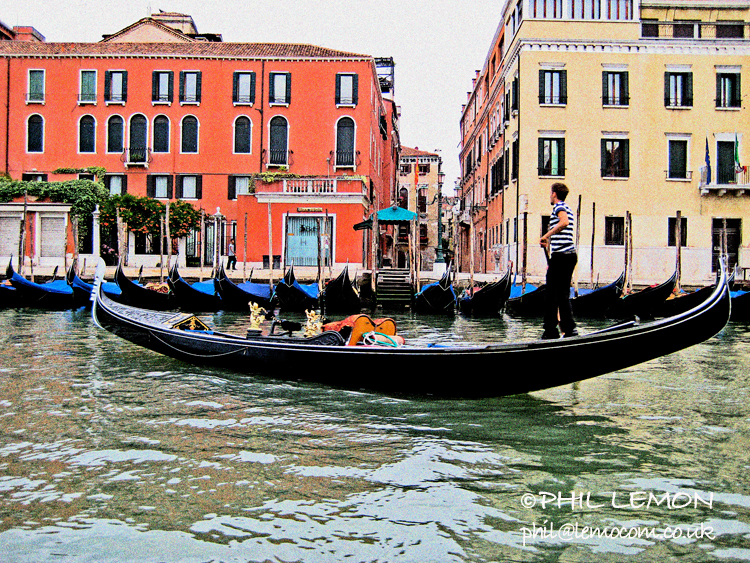 Venetian gondolier, Phil Lemon