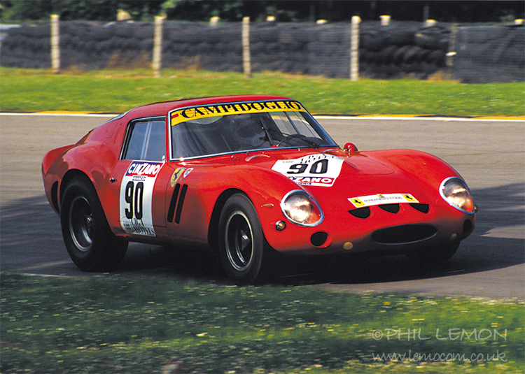 Ferrari 250 GTO, flat out at Brands Hatch, Phil Lemon