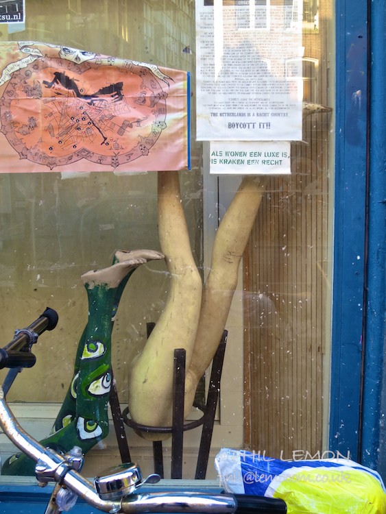 Bizarre shop window, Amsterdam.