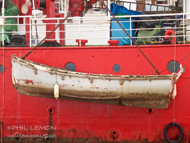 Decrepit looking lifeboat, Phil Lemon