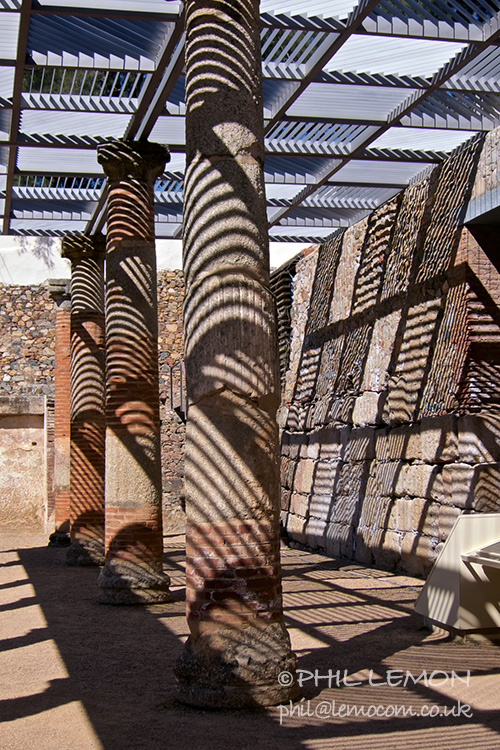 Shadows, Roman theatre, Merida, Spain, Phil Lemon