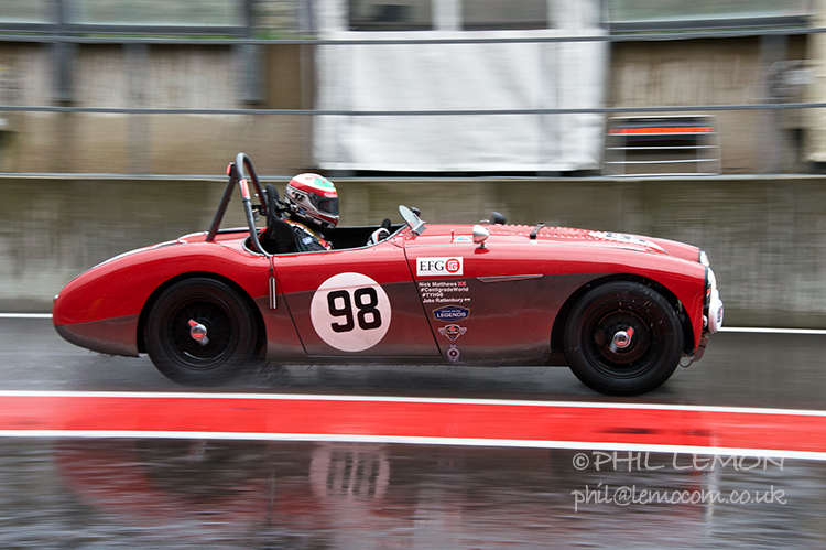 Austin Healey 100/4, Spa pitlane, Phil Lemon