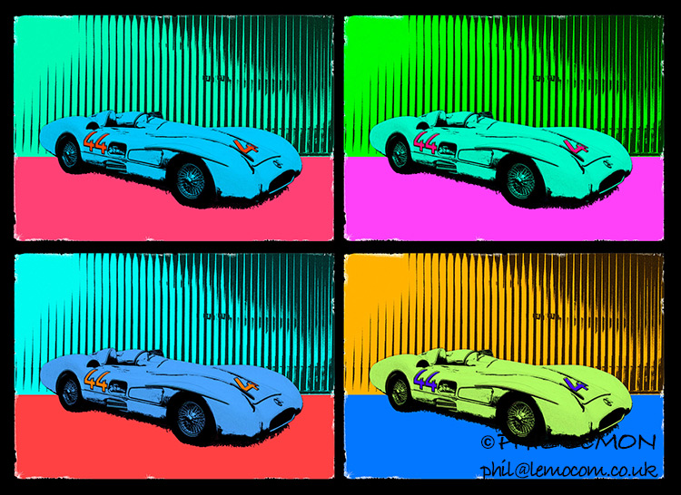 Phil Lemon, Streamliner Motor Company W196, Warhol-style image
