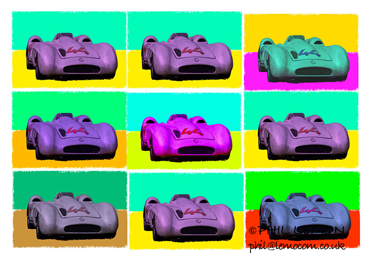 Phil Lemon, Streamliner Motor Company W196, Warhol-style image